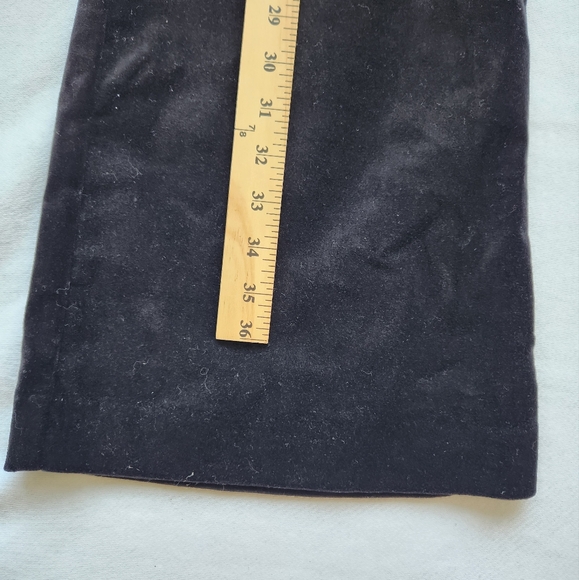 Velvet Black Pants Bitten Sarah Jessica Parker SJP Dressy Holiday Fall Winter 12 - Picture 12 of 12